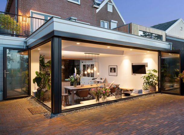 Een unieke serre op een souterrain